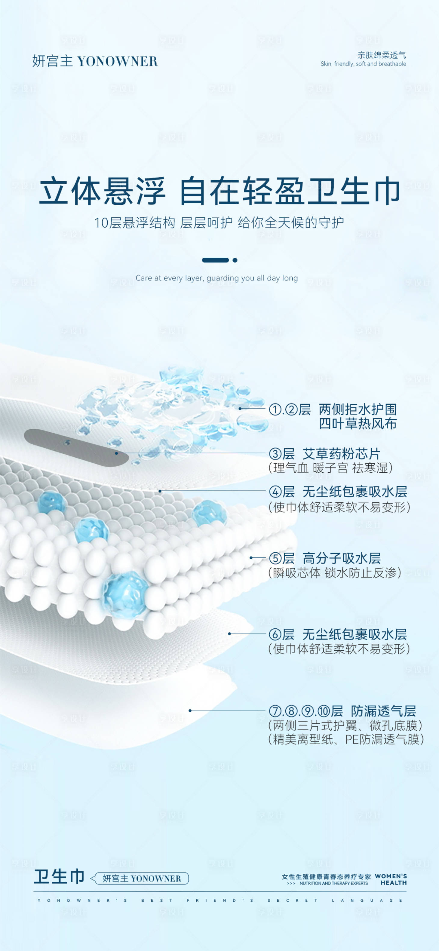 源文件下载【享设计】搜索编号：93180036129461462【卫生巾微商朋友圈海报产品海报】