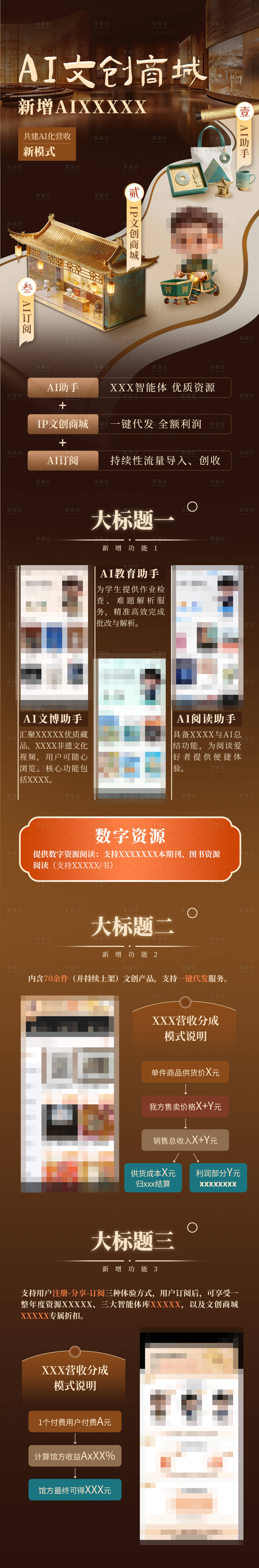 源文件下载【享设计】搜索编号：18650036010242146【博物馆文创商城升级长图】