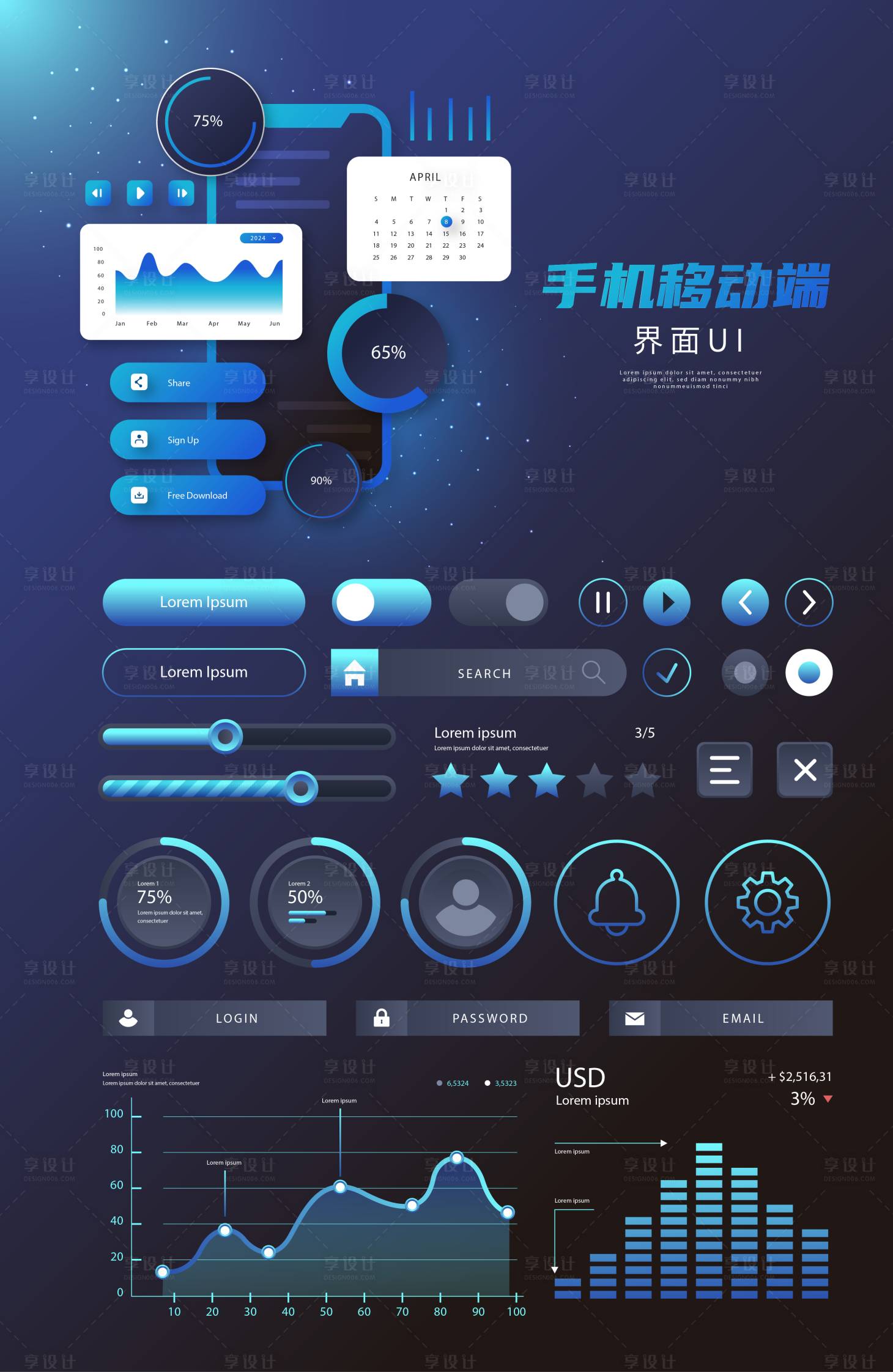 源文件下载【享设计】搜索编号：17110035954018820【可视化界面UI设计】