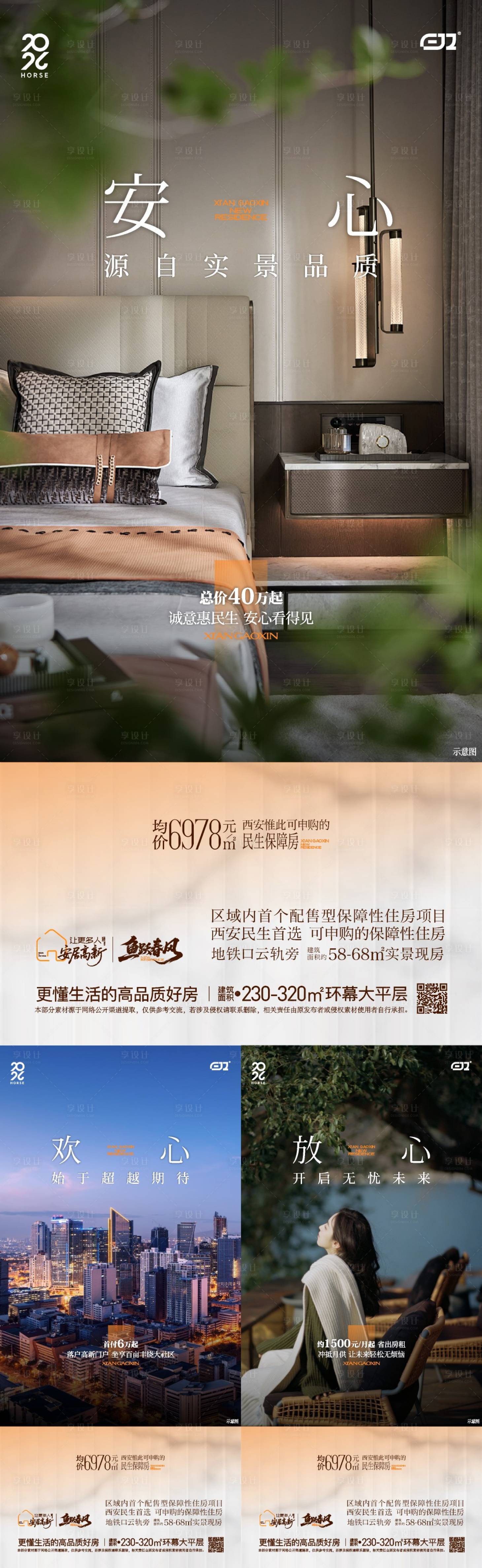 源文件下载【享设计】搜索编号：76980036093082579【地产实景价值系列海报】