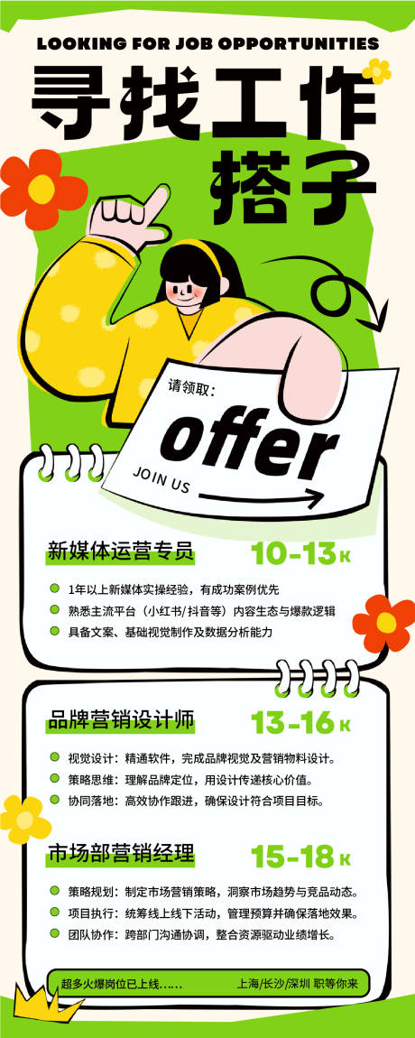 源文件下载【享设计】搜索编号：35960035993192489【招聘长图】