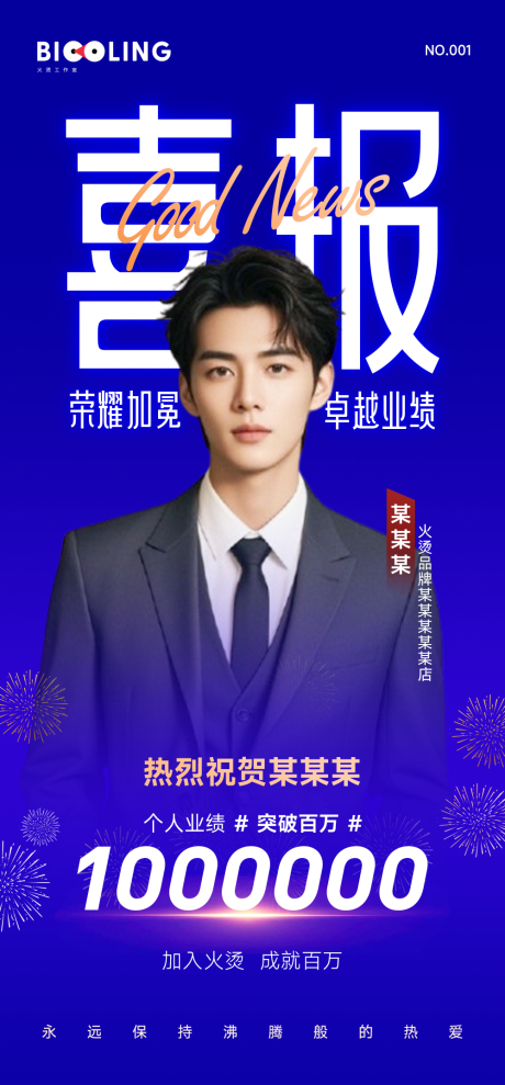 源文件下载【享设计】搜索编号：61210035827419890【业绩喜报荣誉海报】