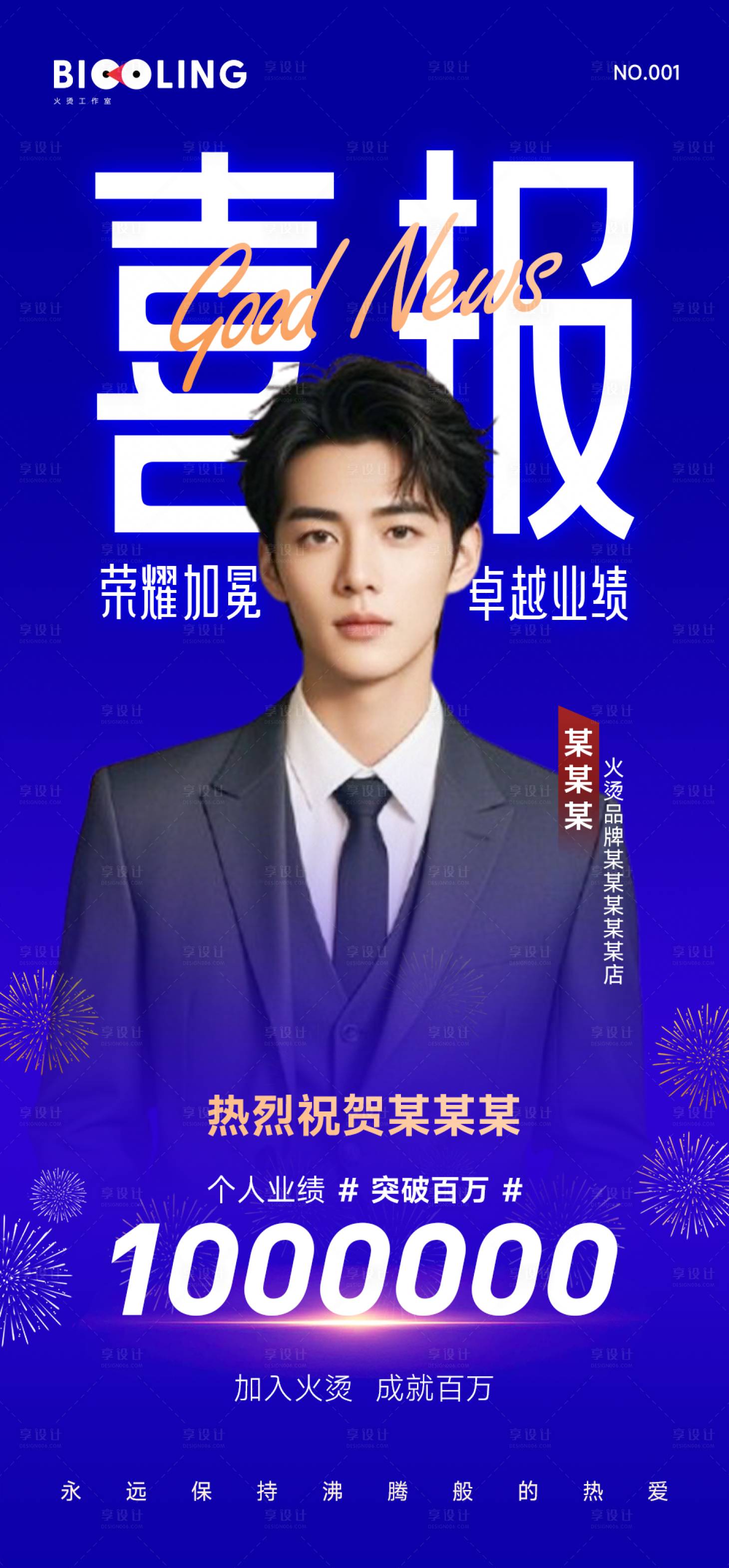 源文件下载【享设计】搜索编号：61210035827419890【业绩喜报荣誉海报】