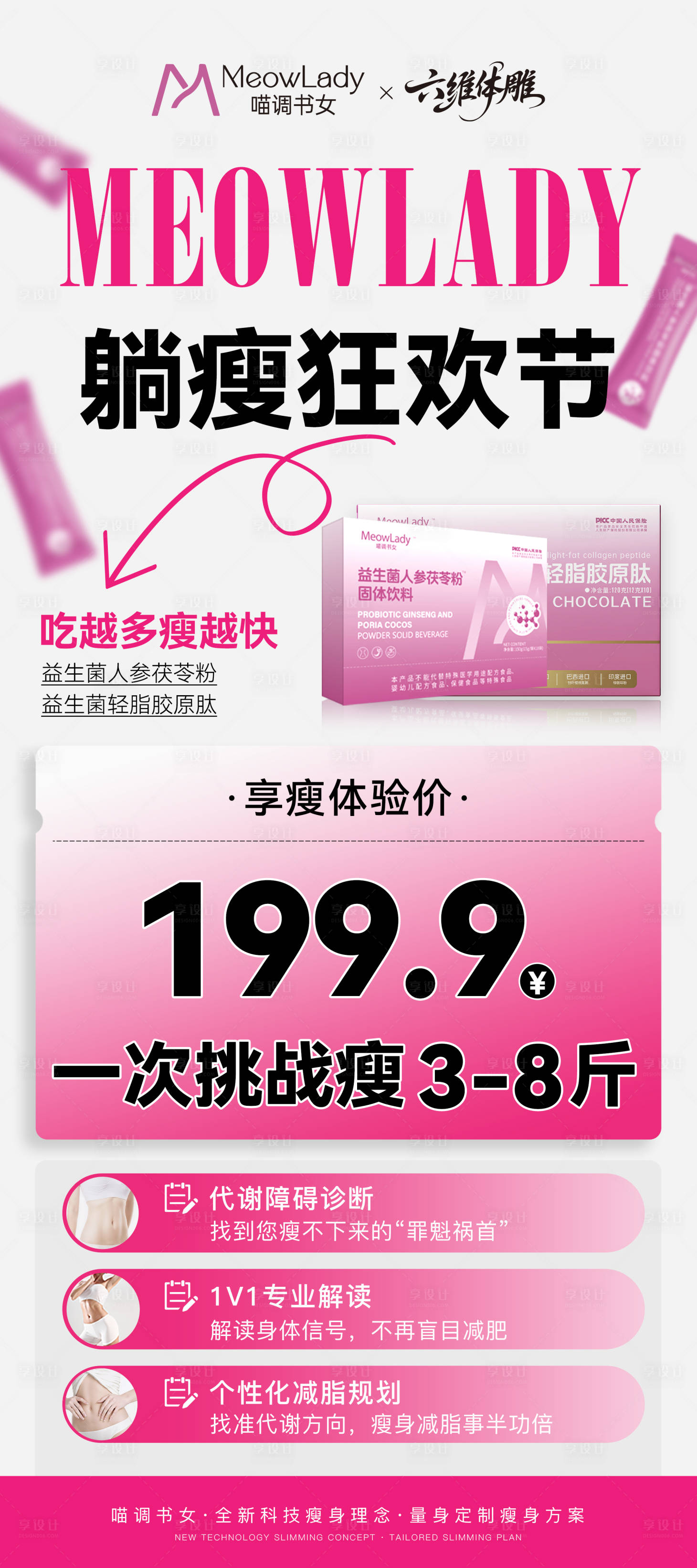 源文件下载【享设计】搜索编号：33540035900524171【减肥瘦身活动展架】