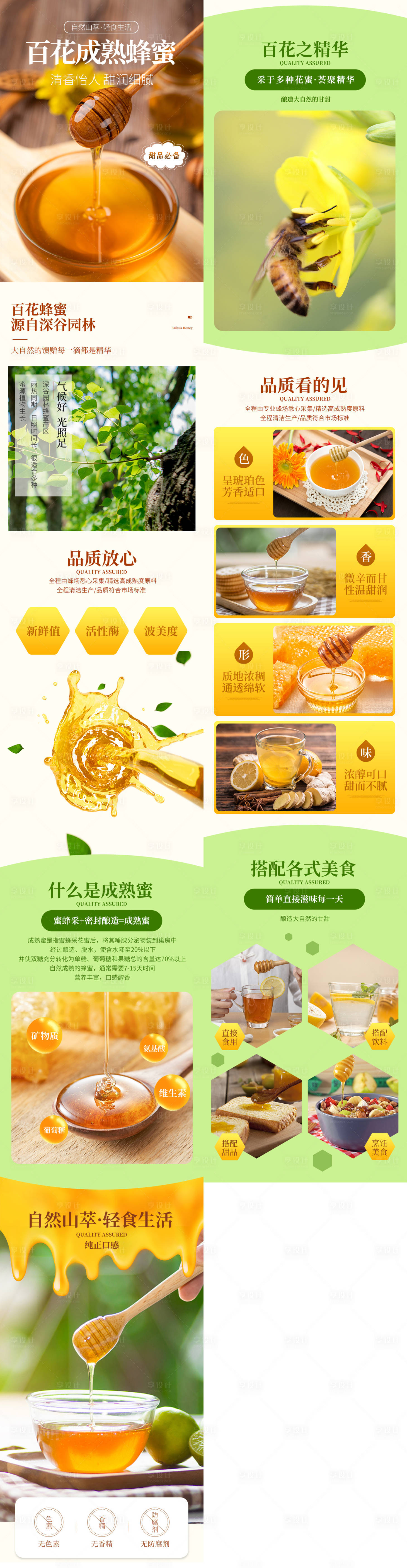 源文件下载【享设计】搜索编号：85490036064538955【蜂蜜产品详情页】