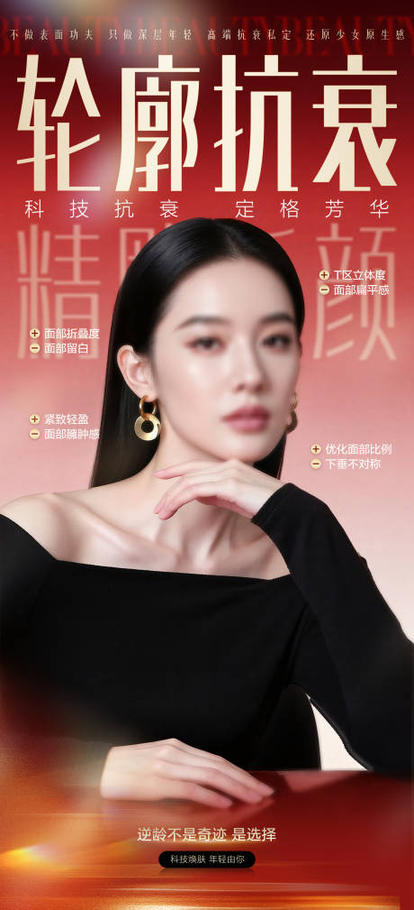 源文件下载【享设计】搜索编号：62450035656183779【医美抗衰海报】