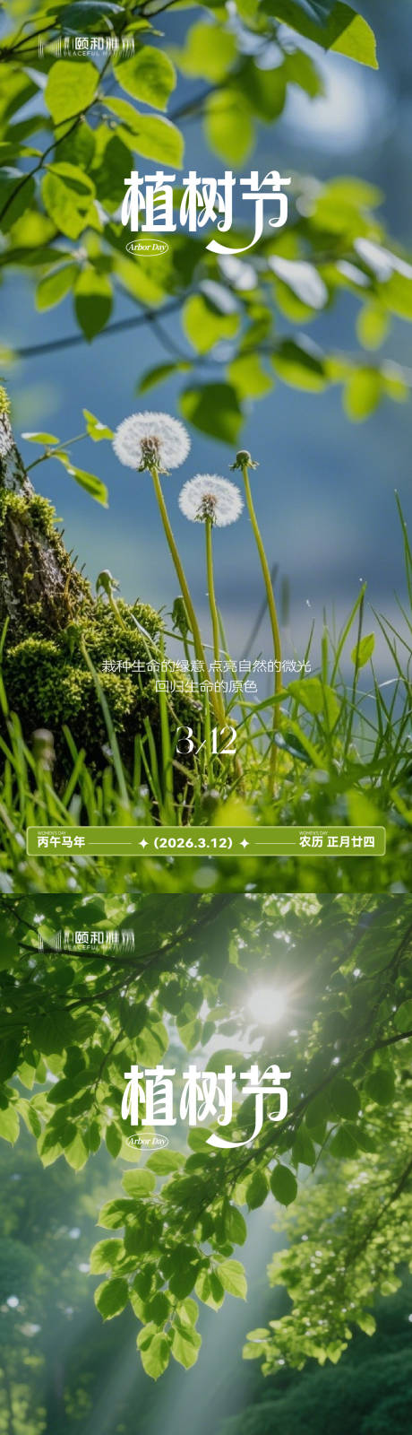源文件下载【享设计】搜索编号：76870035698117675【2026植树节节日海报】