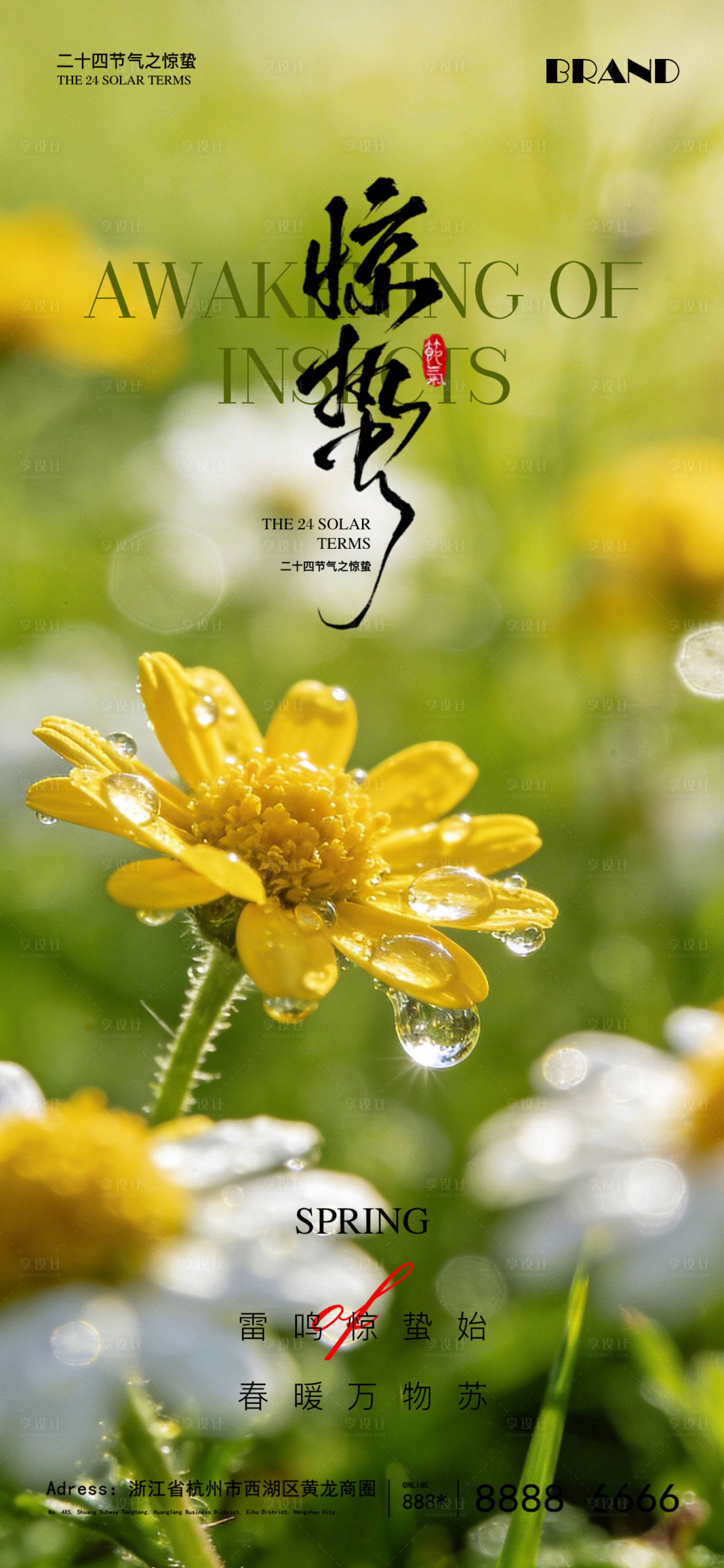 源文件下载【享设计】搜索编号：36700035638528776【惊蛰节气海报】