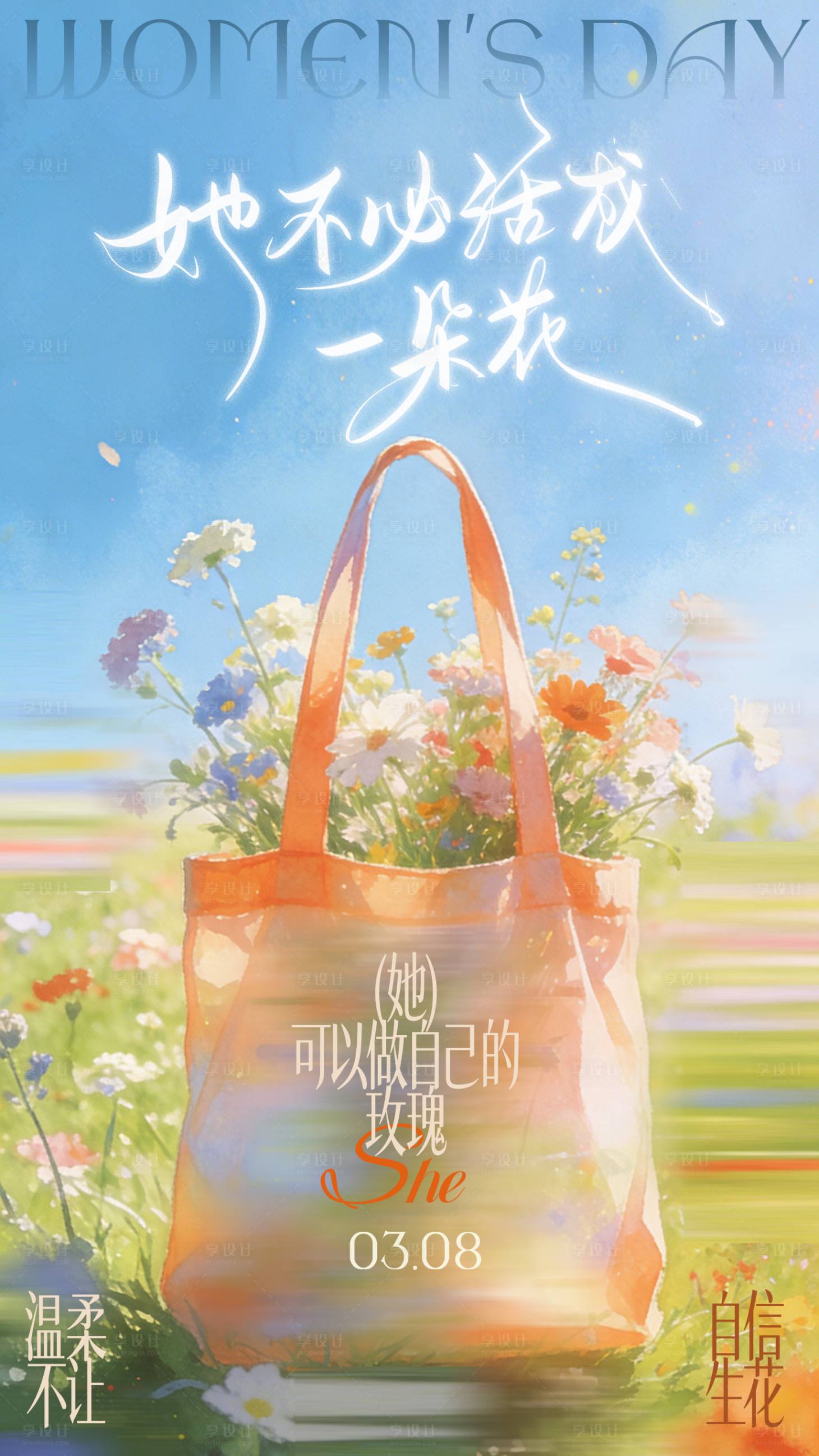 源文件下载【享设计】搜索编号：45970035709185470【妇女节海报】