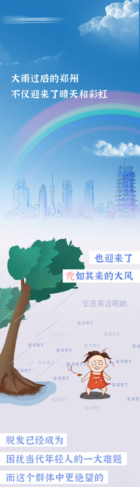 源文件下载【享设计】搜索编号：69450036009236548【大健康医疗防脱发科普微信详情页长图】