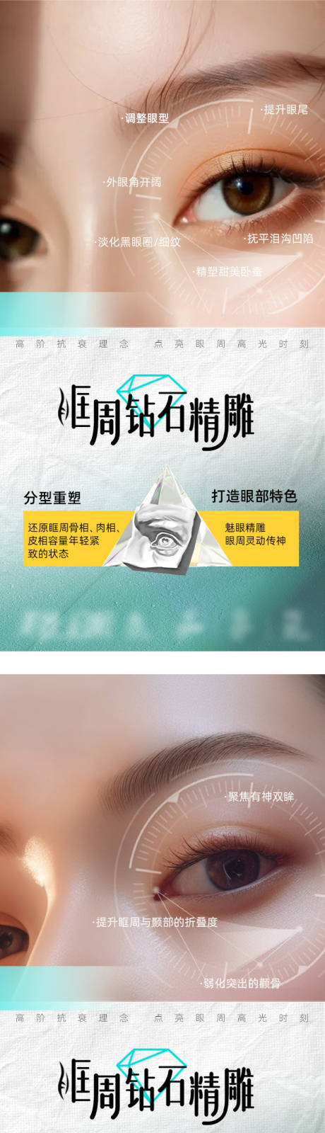 源文件下载【享设计】搜索编号：13370036108965908【医美眶周钻石精雕海报】