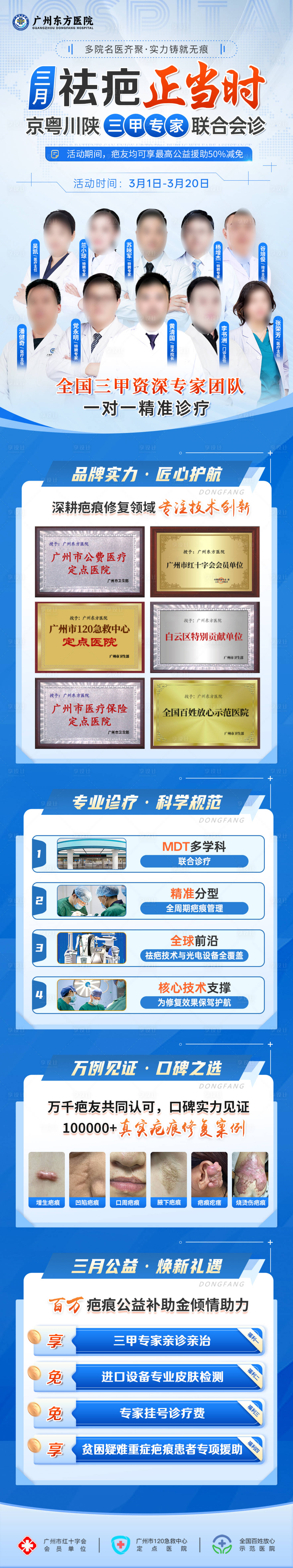源文件下载【享设计】搜索编号：80090035987306676【会诊疤痕蓝色专家长图公立感】