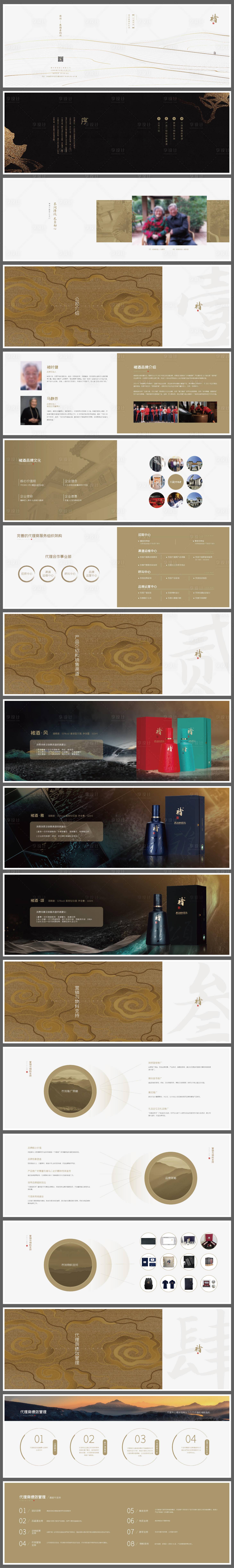 源文件下载【享设计】搜索编号：37250035674502677【白酒企业代理招商品牌手册】