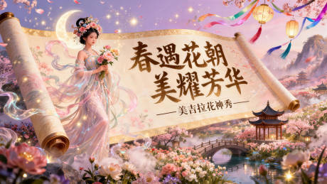 源文件下载【享设计】搜索编号：24470035946149733【花朝节 】