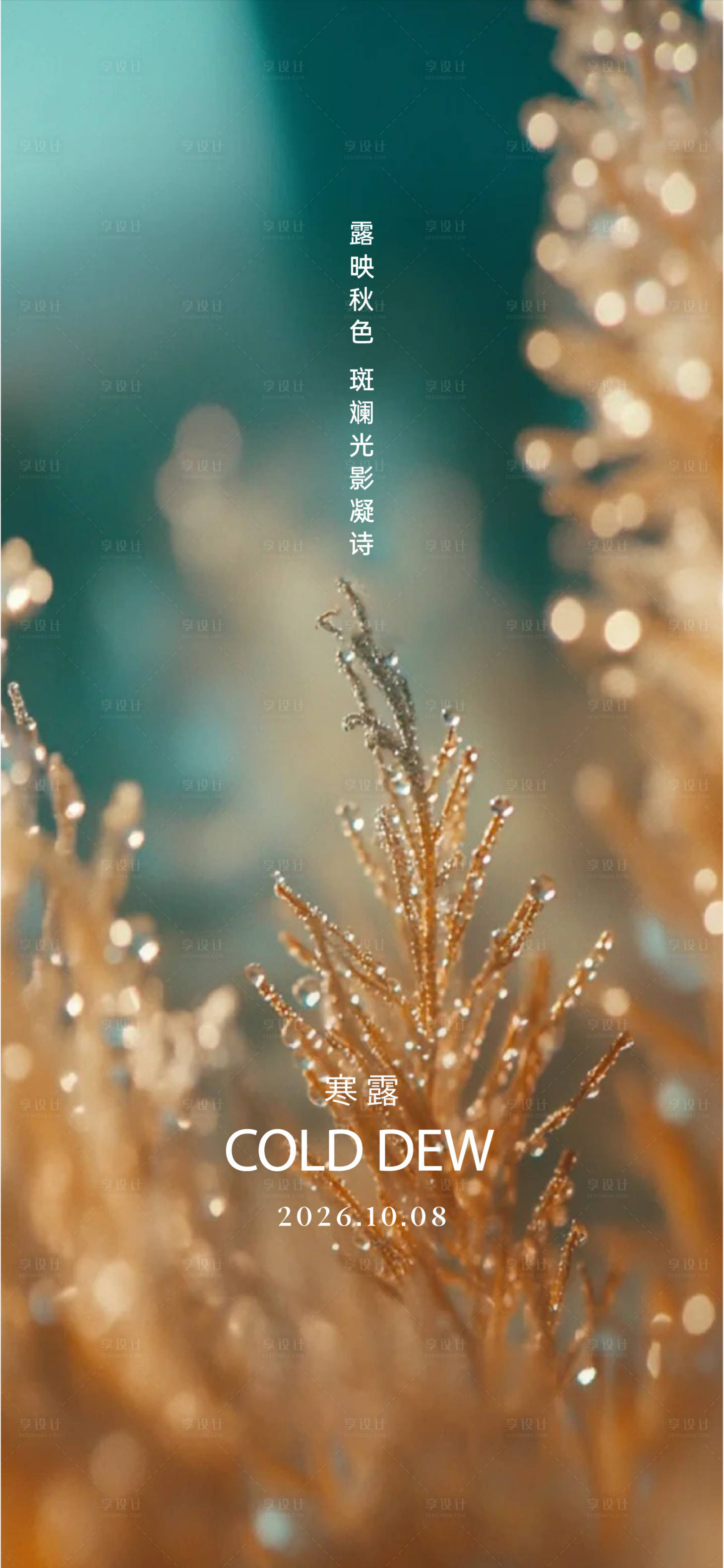 源文件下载【享设计】搜索编号：56750035858289212【寒露节气海报】