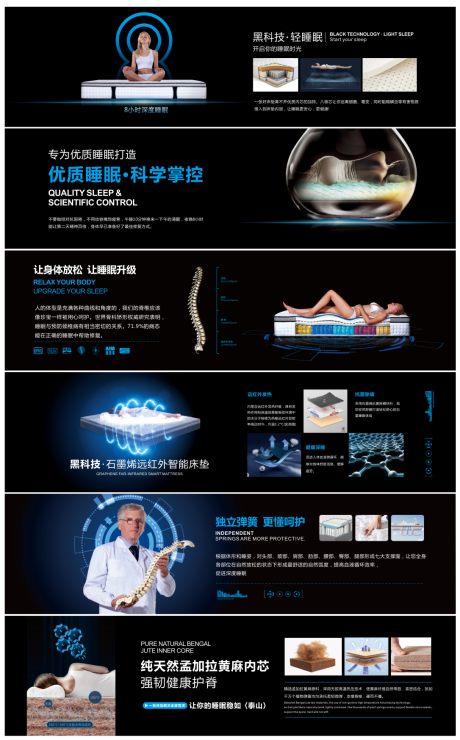 源文件下载【享设计】搜索编号：73560035919013732【睡眠床垫材质材料介绍】