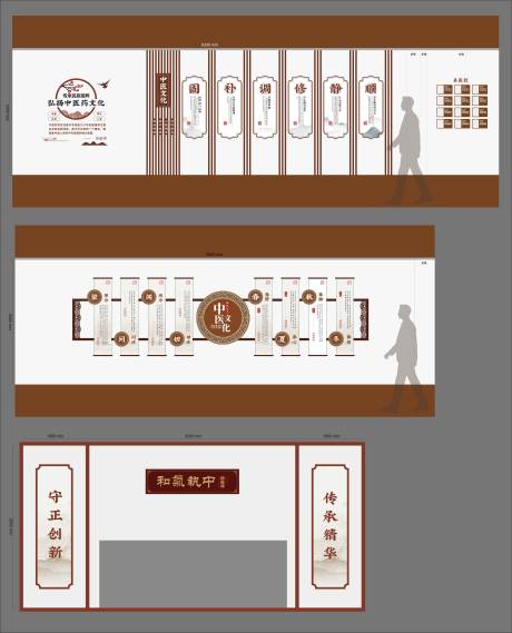 源文件下载【享设计】搜索编号：86660036037568931【中医文化墙】