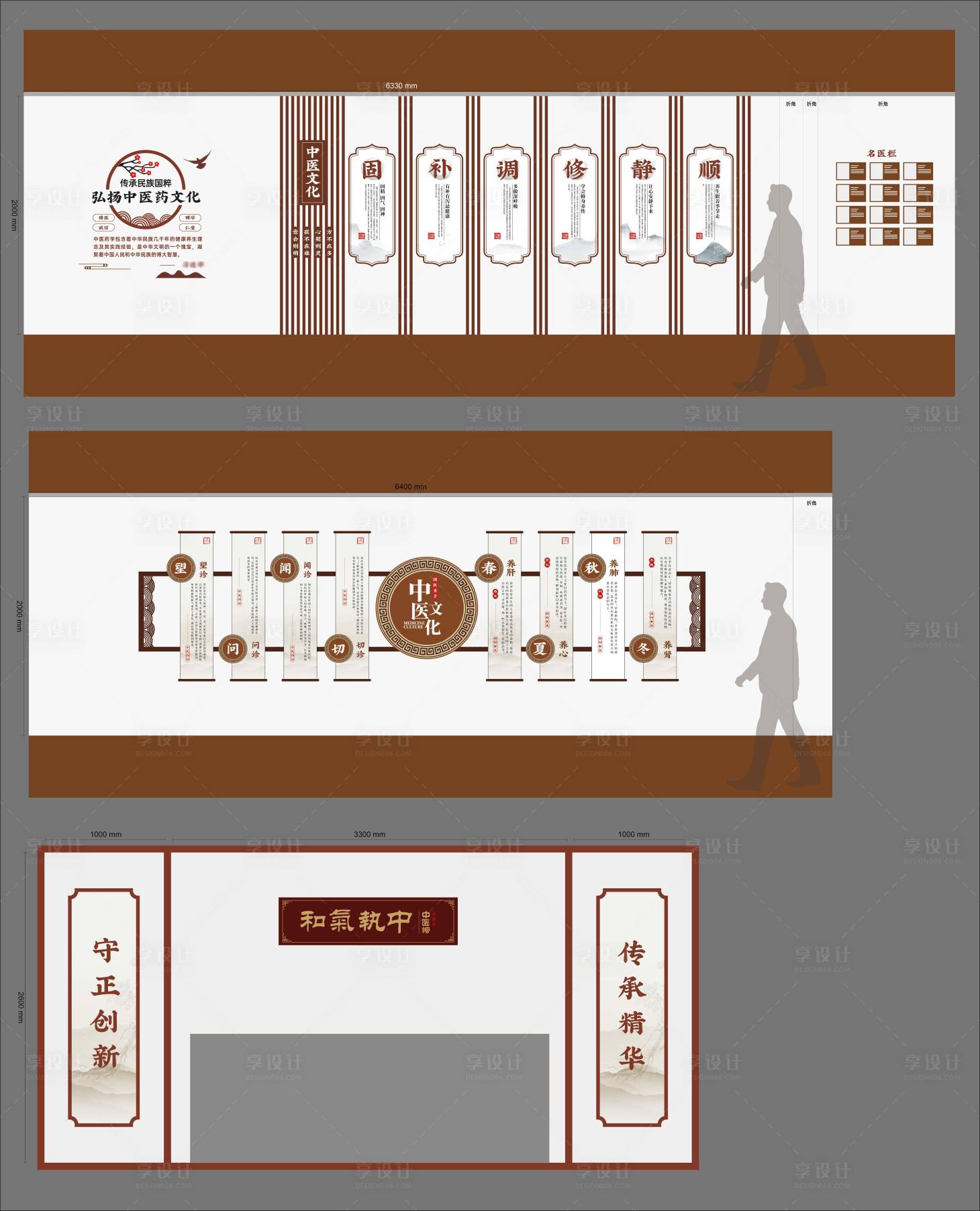 源文件下载【享设计】搜索编号：86660036037568931【中医文化墙】