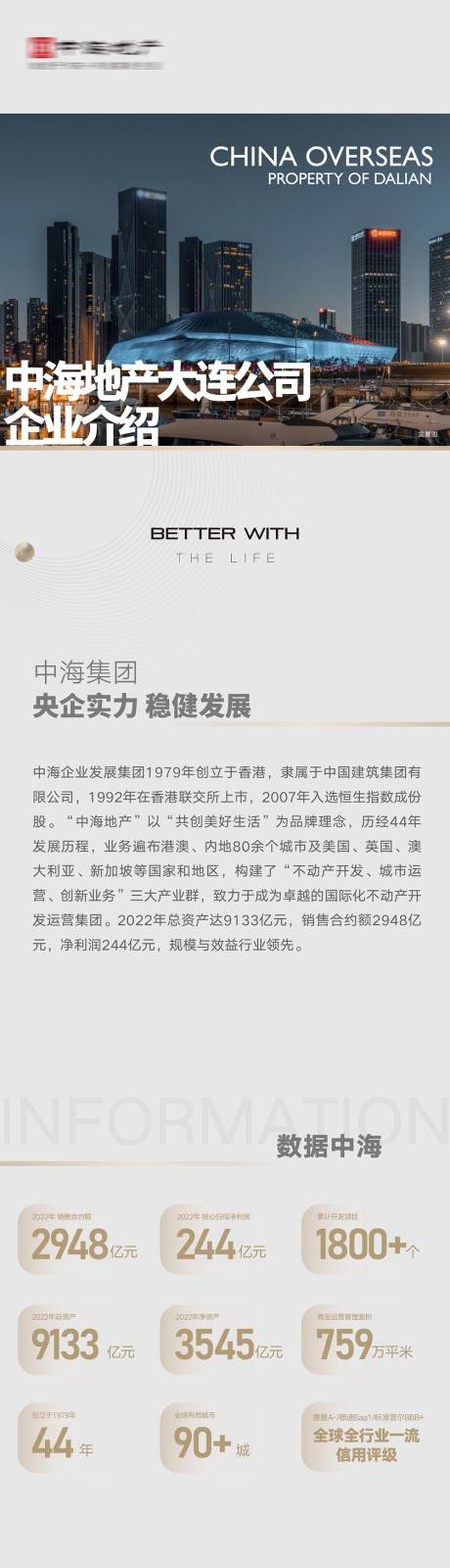 源文件下载【享设计】搜索编号：80590036024673636【房地产高端产品全国布局图品牌介绍长图】