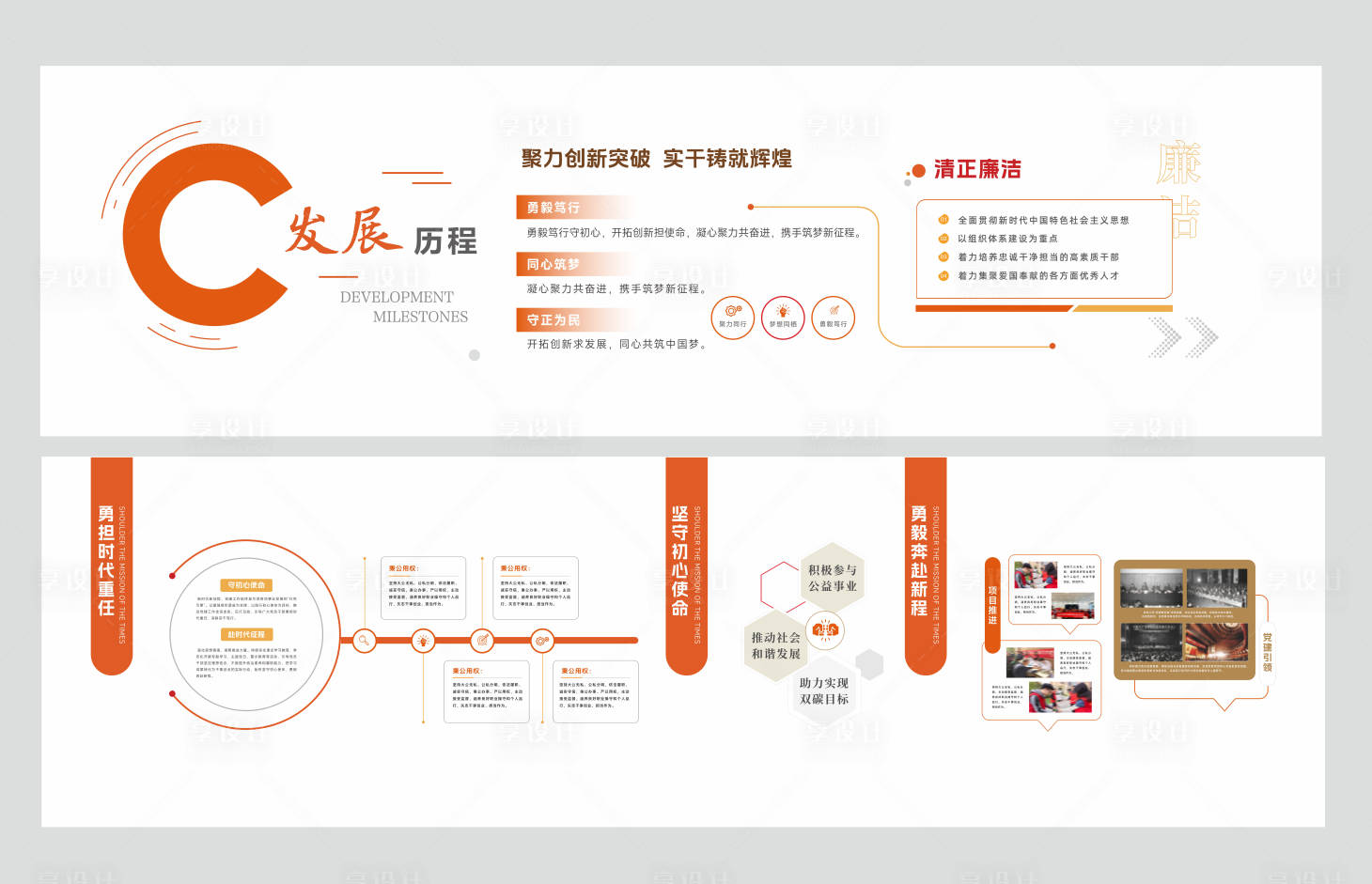 源文件下载【享设计】搜索编号：47470035687216033【党员发展文化墙】