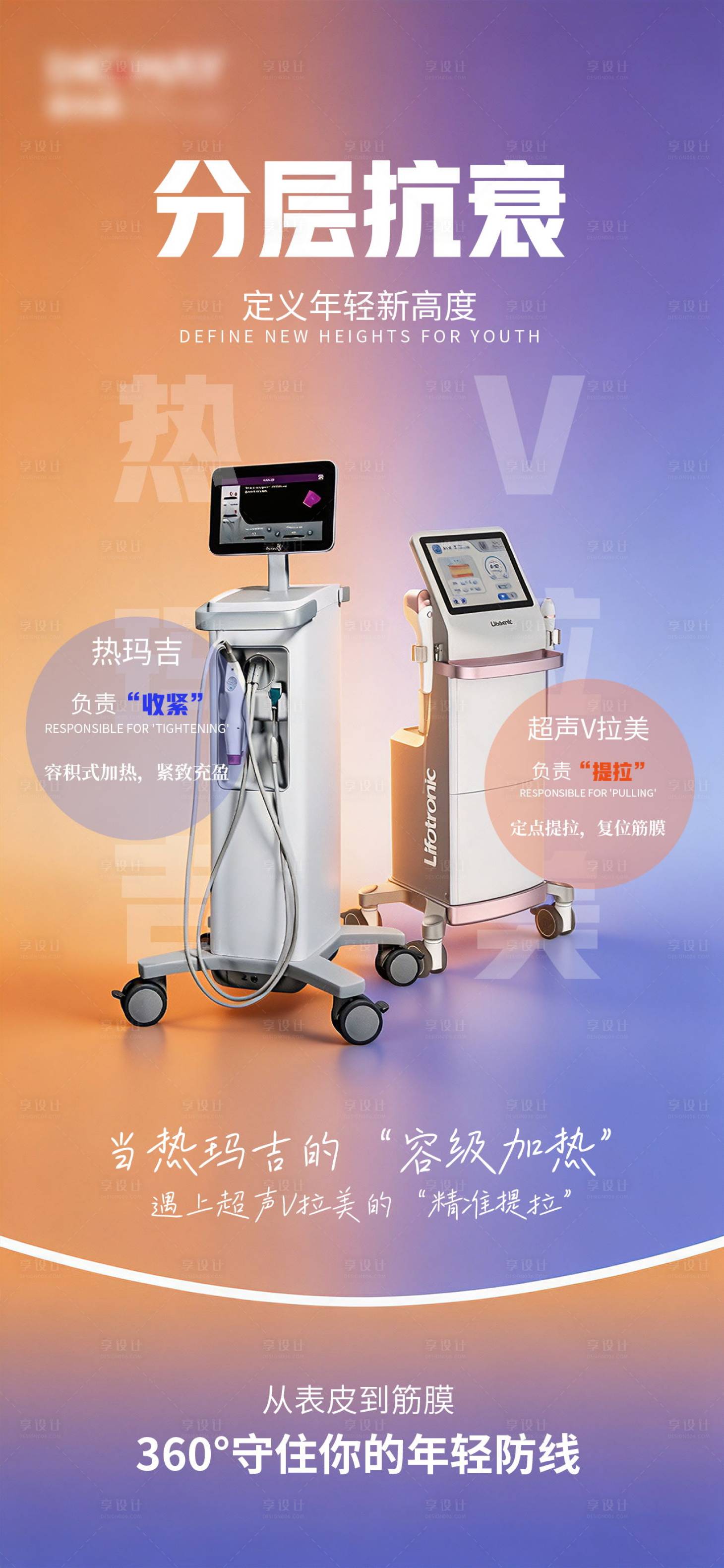源文件下载【享设计】搜索编号：77550035761399726【医美仪器海报】