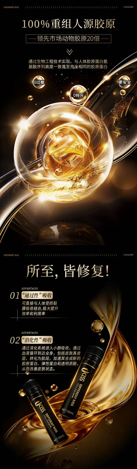 源文件下载【享设计】搜索编号：61150036045438487【胶原蛋白分子详情】