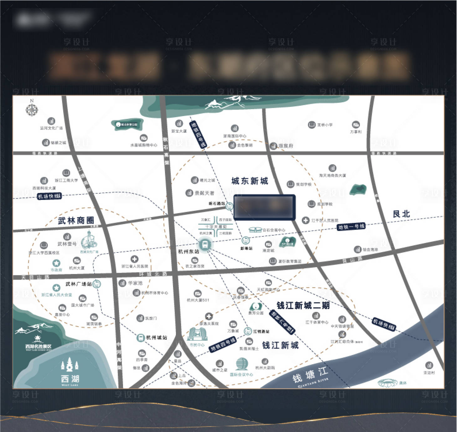 源文件下载【享设计】搜索编号：84050035823307909【地产区位图】