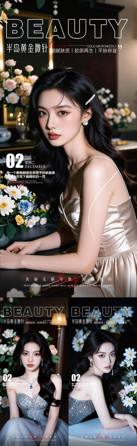 源文件下载【享设计】搜索编号：62540035624447087【医美早安日签图】