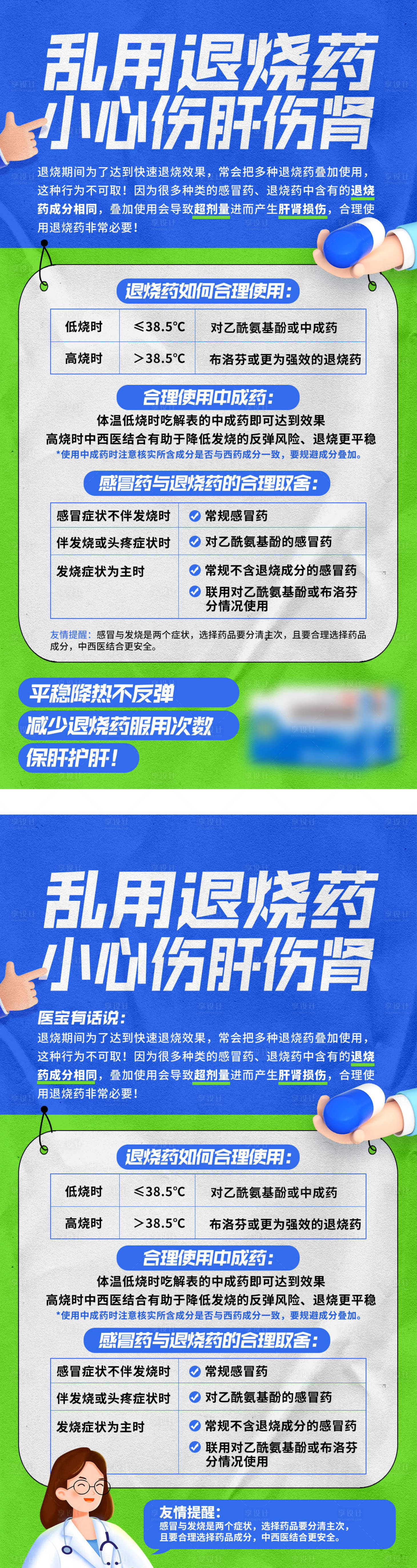 源文件下载【享设计】搜索编号：42310036007941264【退烧产品科普海报】