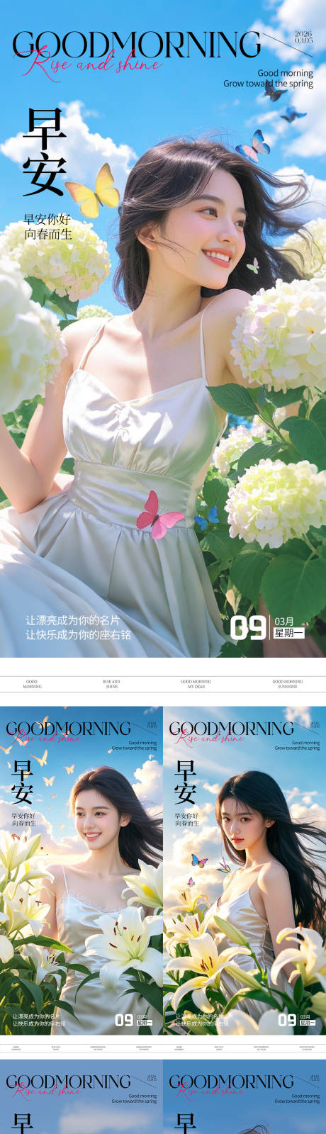 源文件下载【享设计】搜索编号：50080035734692062【早安日签系列海报】