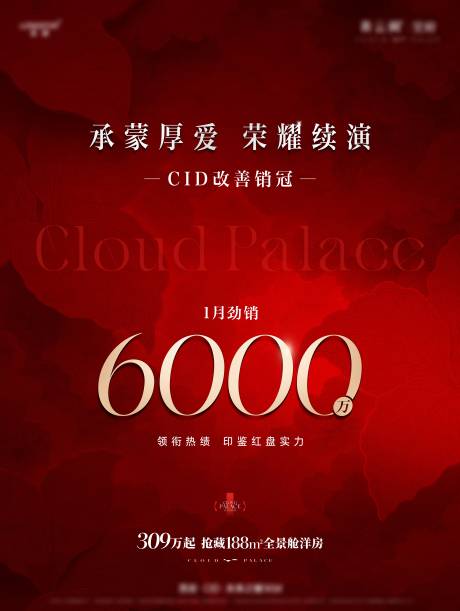 源文件下载【享设计】搜索编号：18310035690874750【地产热销红金海报】