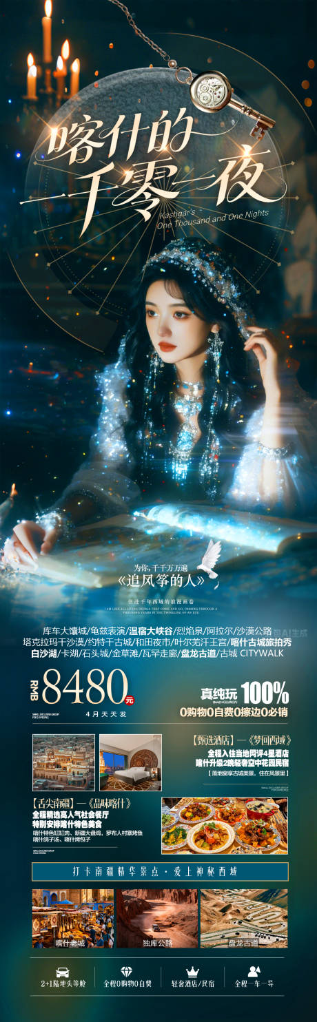 源文件下载【享设计】搜索编号：65570036069868338【新疆喀什旅游海报】