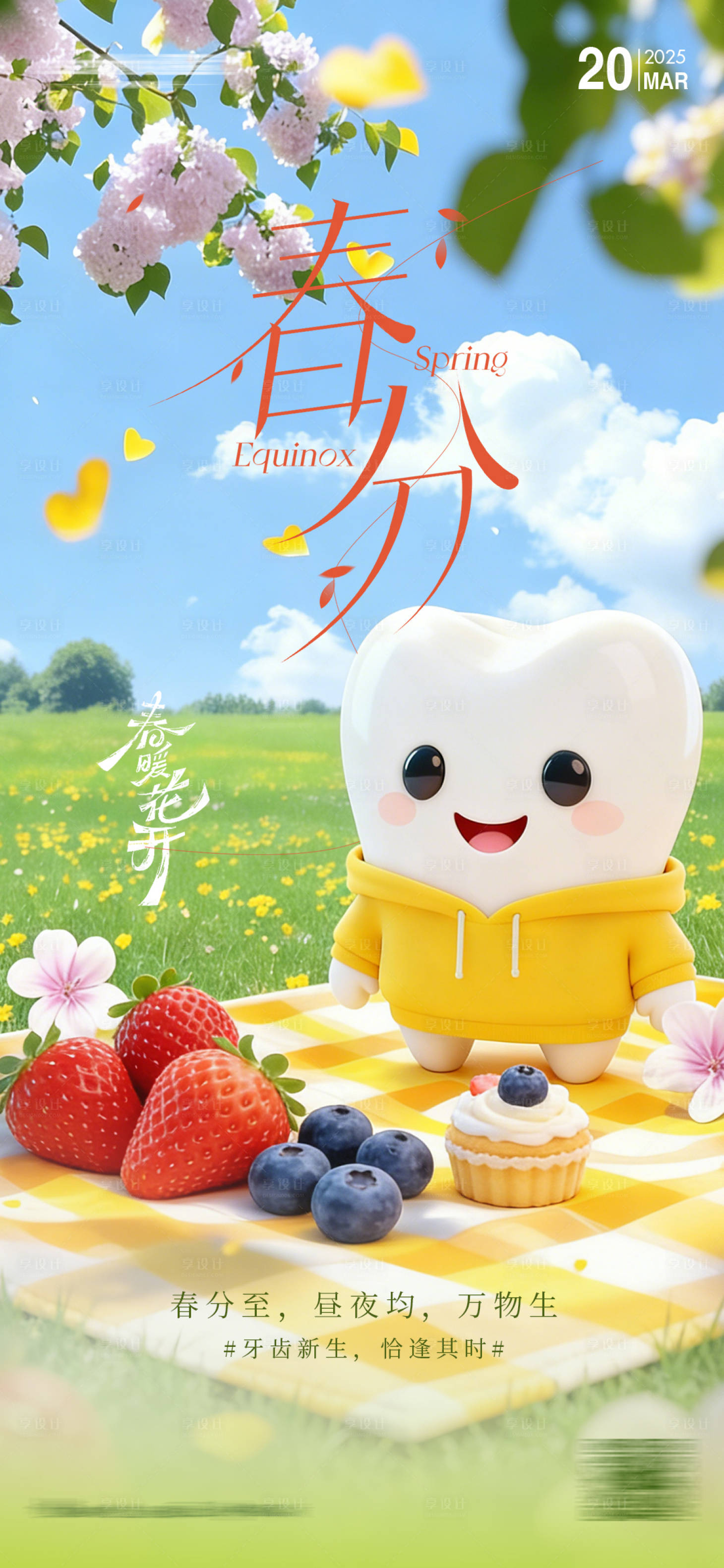 源文件下载【享设计】搜索编号：87340035913641770【二十四节气春分】