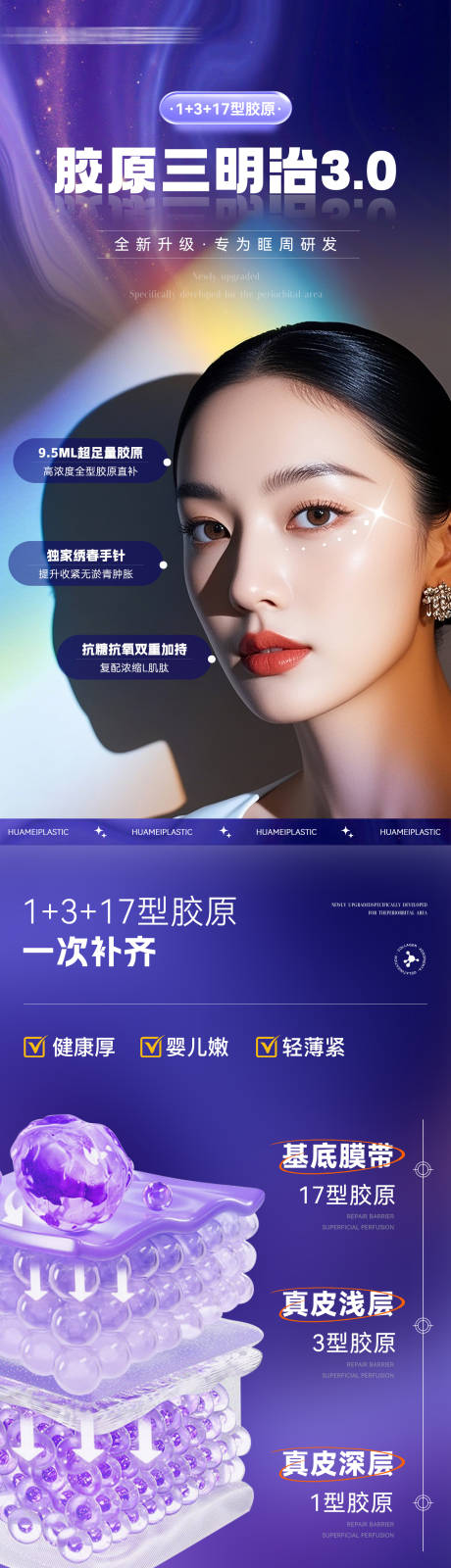 源文件下载【享设计】搜索编号：29210035972965260【医美胶原三明治长图】