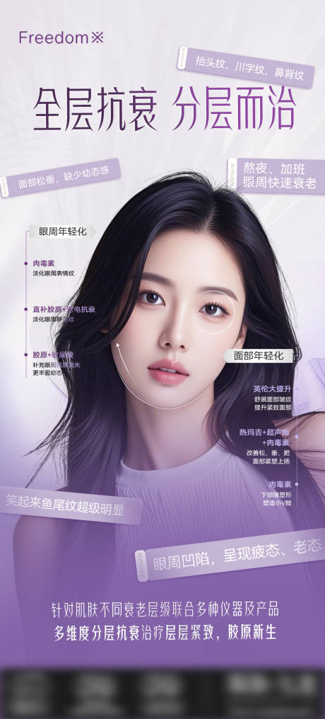 源文件下载【享设计】搜索编号：63150035929676776【医美全层抗衰海报】