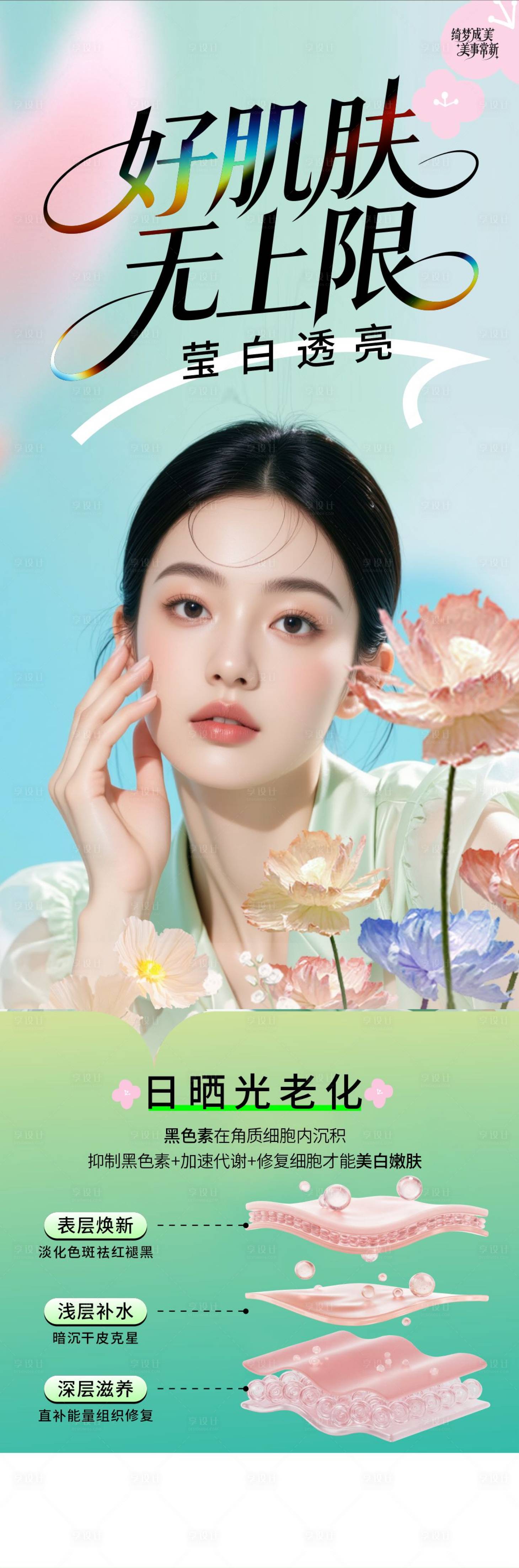 源文件下载【享设计】搜索编号：38860035943595259【医美美肤海报】