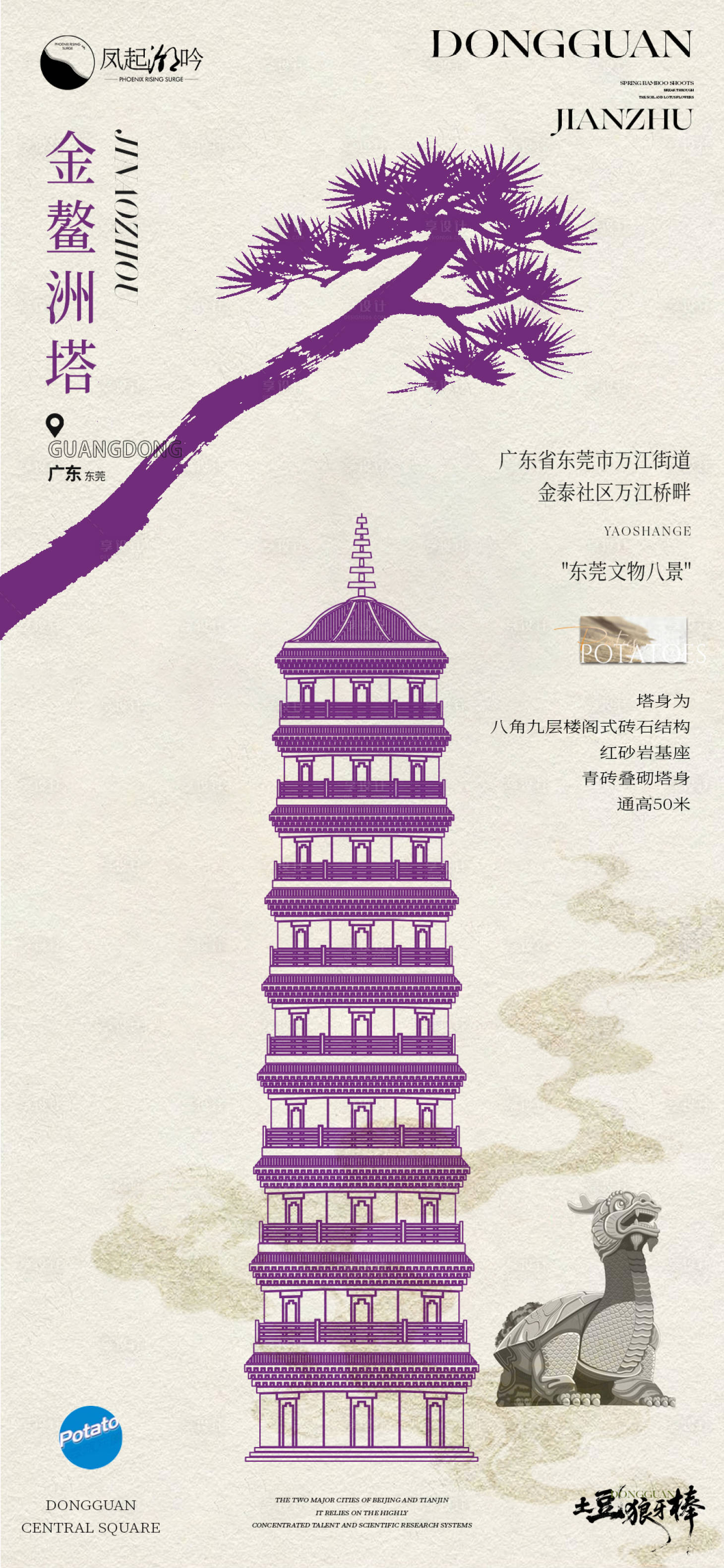 源文件下载【享设计】搜索编号：32560035591329156【东莞建筑海报单图】