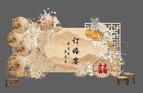 源文件下载【享设计】搜索编号：60190036016802241【浅色系婚礼美陈设计】