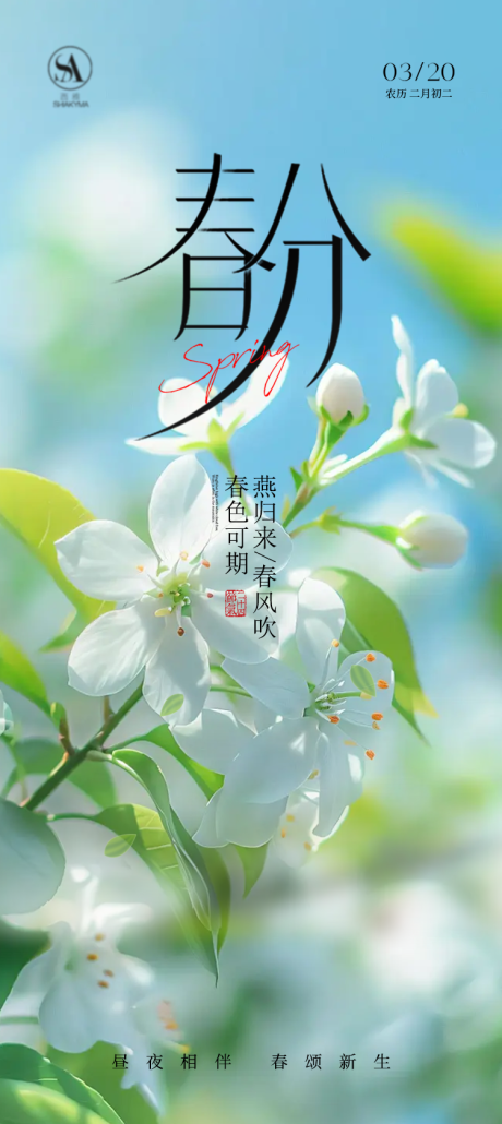 源文件下载【享设计】搜索编号：52530035625328270【春分  春分海报  节气海报  节气】