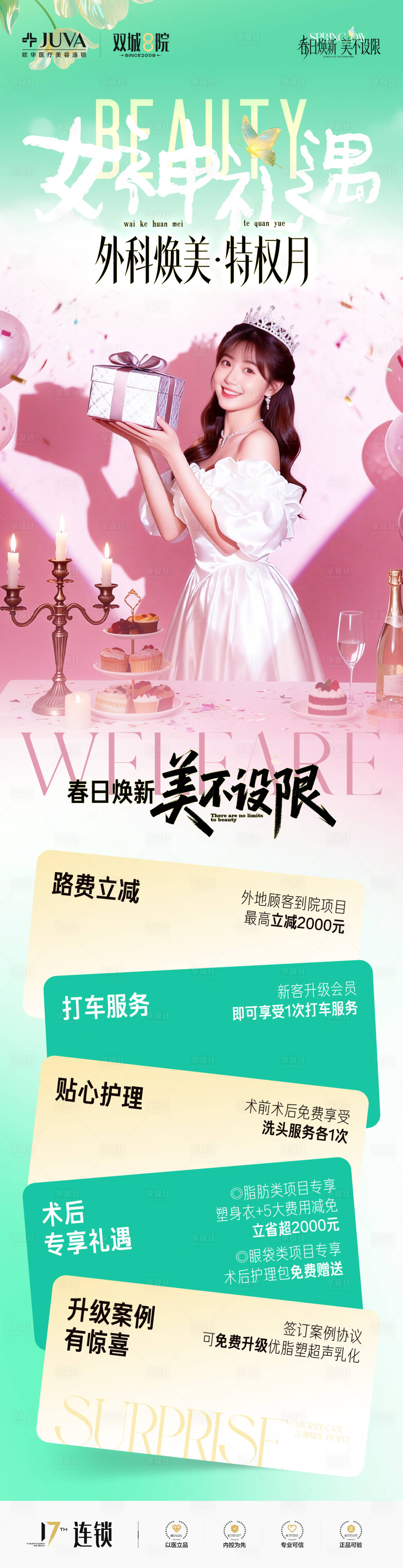 源文件下载【享设计】搜索编号：75210035996687819【医美特权月活动海报长图】