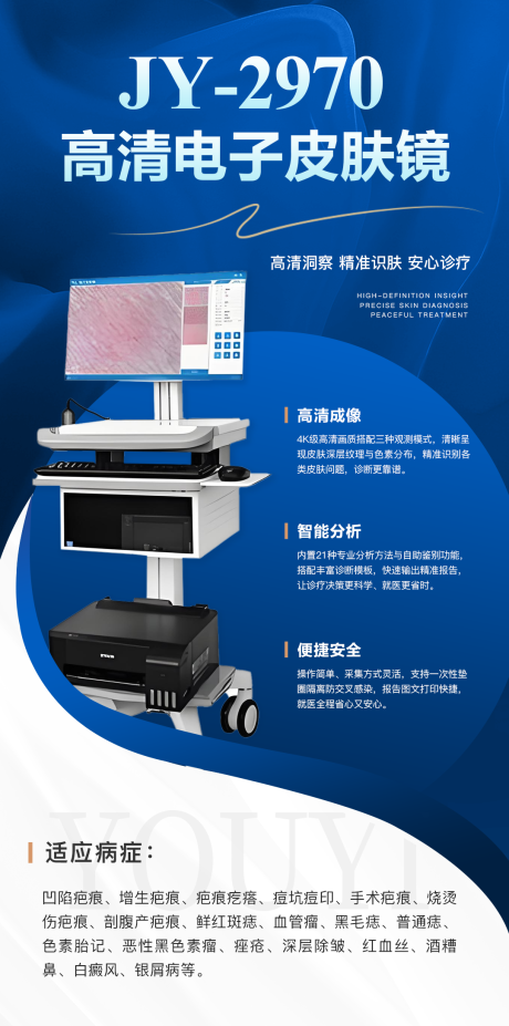 源文件下载【享设计】搜索编号：66050036127524073【疤痕仪器介绍宣传海报】