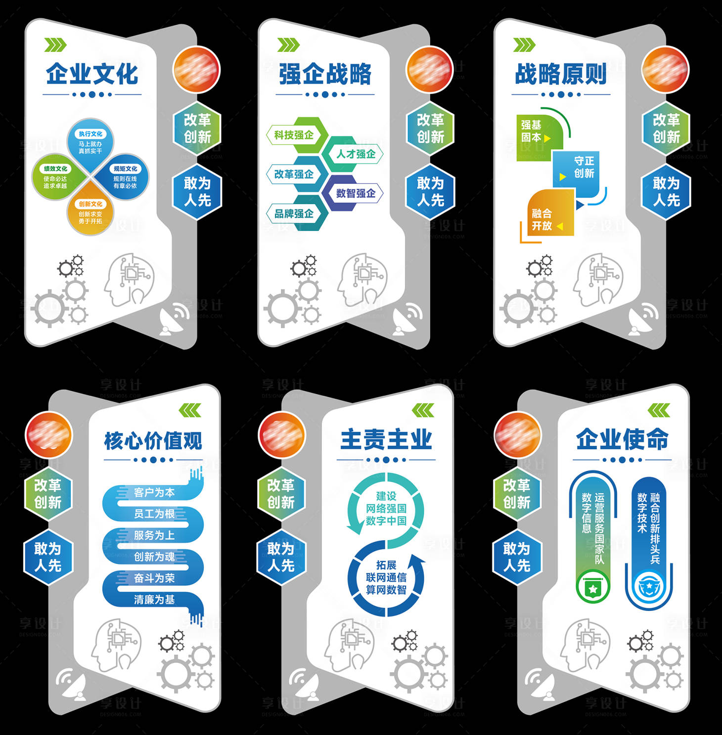 源文件下载【享设计】搜索编号：10980035995153089【科技文化墙标识牌背景板】