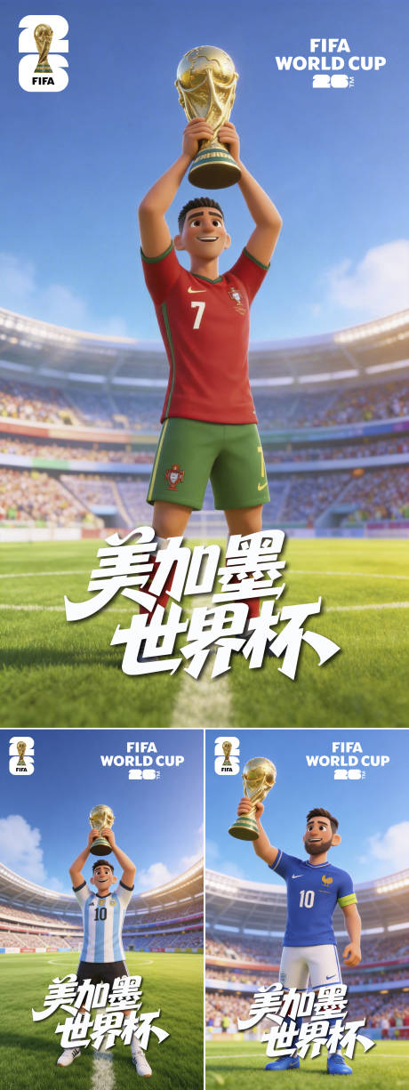 源文件下载【享设计】搜索编号：38370036061993315【美加墨世界杯海报】