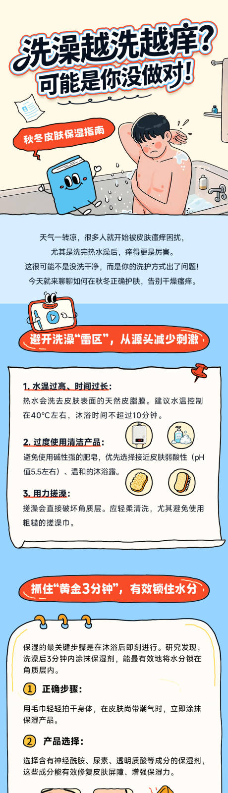 源文件下载【享设计】搜索编号：51970035810822001【秋冬皮肤保湿指南​​长图】