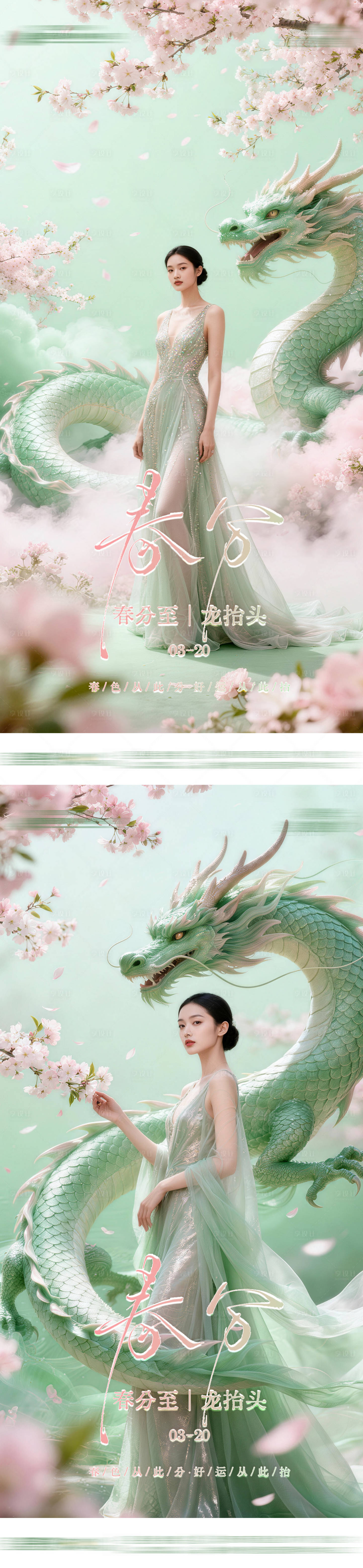 源文件下载【享设计】搜索编号：62940035807112255【二月二龙抬头医美品宣海报】