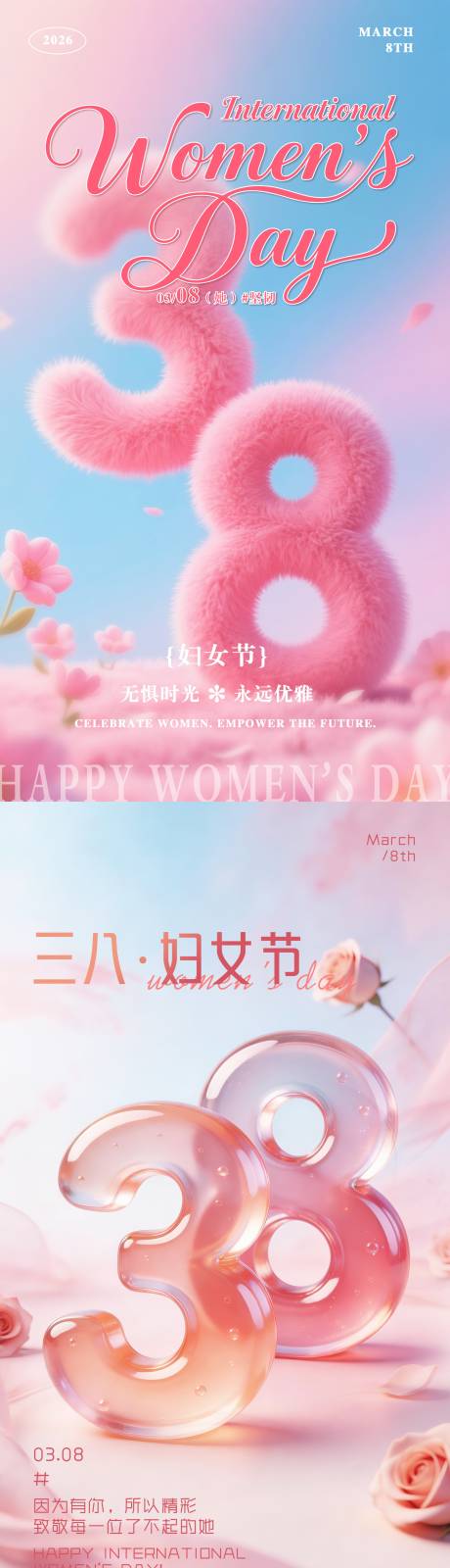 源文件下载【享设计】搜索编号：26550035650443754【三八妇女节系列海报】