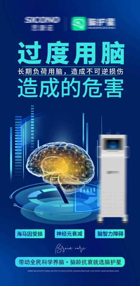 源文件下载【享设计】搜索编号：41700035914508151【脑部脑健康脑抗衰海报】