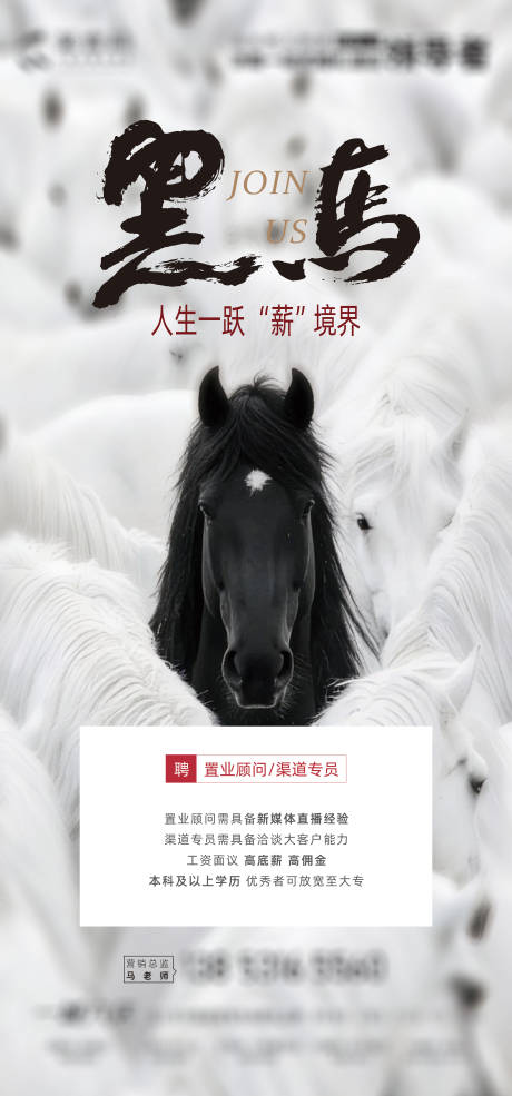 源文件下载【享设计】搜索编号：92910035888544209【地产招聘海报】