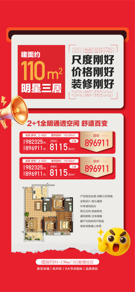 源文件下载【享设计】搜索编号：11260035752475143【户型卖点海报】