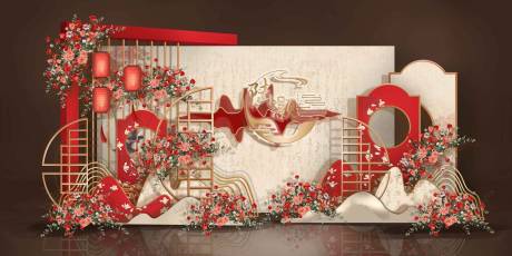 源文件下载【享设计】搜索编号：66580035648886001【婚庆喜庆场景布置】